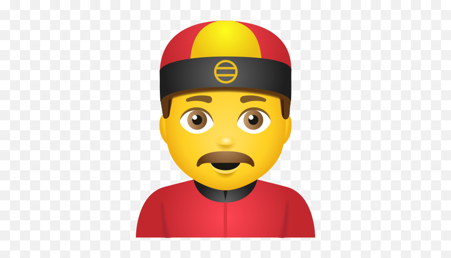 Man With Chinese Cap Icon In Emoji Style - Imagen De Police Officer,Peach Emoji Gener