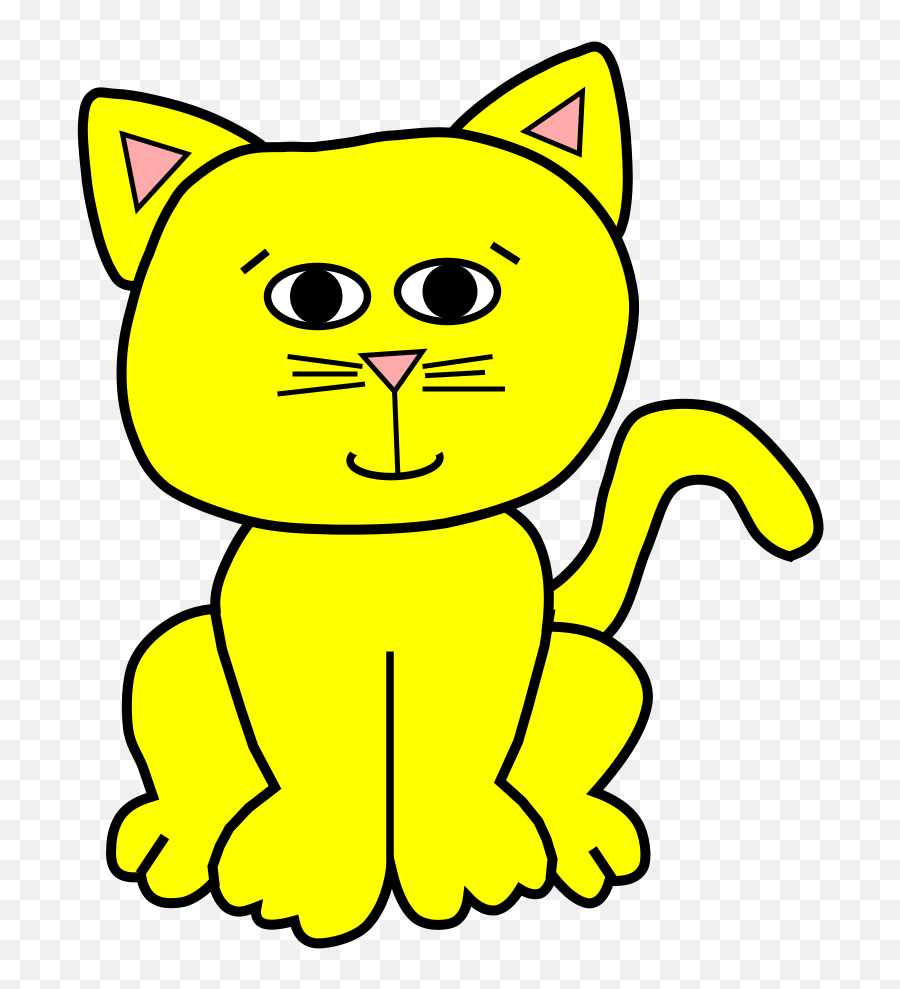 Yellow Happy 3 Svg Clip Art - Annoyed Orange Cat Clipart Emoji,Happyrunning Emoticon