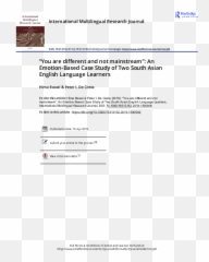 Pdf International Multilingual Research Journal You Are - Document Emoji,Esl Word And Picture For Emotions