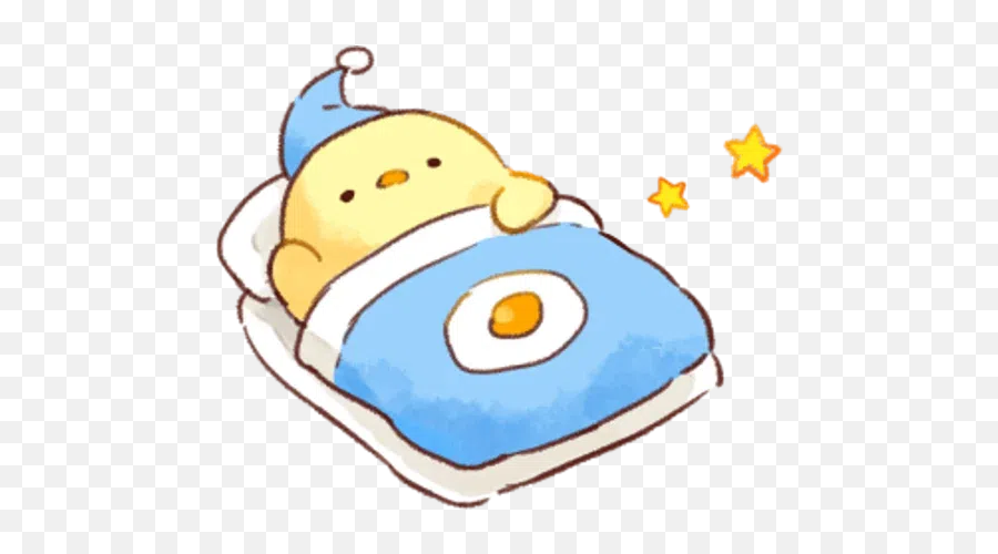 Soft And Cute Chick 01 Whatsapp Stickers - Stickers Cloud Soft Emoji,Sleepy Kawaii Emoticon