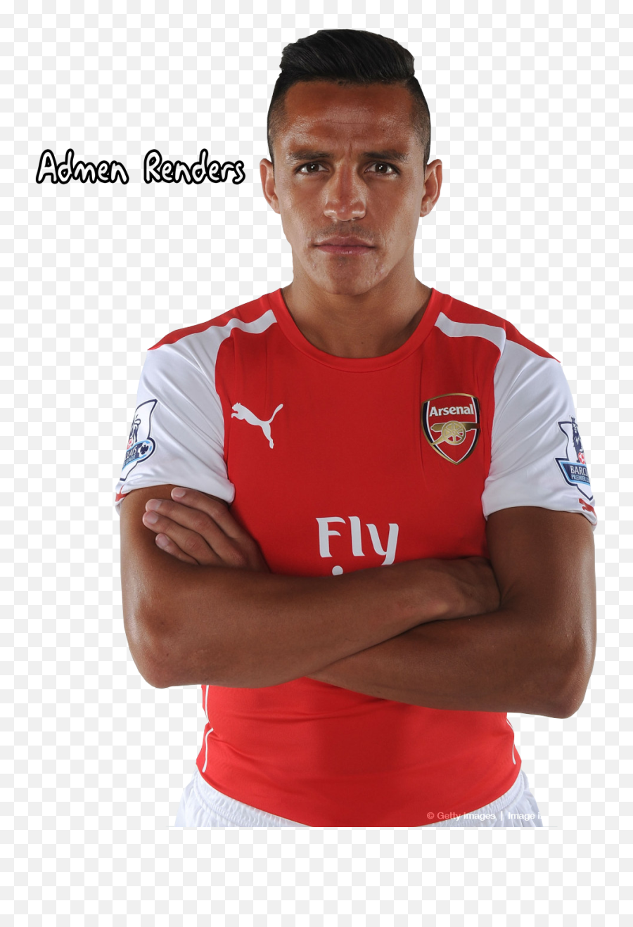 Hola - Render Futboleros Alexis Sanchez Haircut Arsenal Emoji,Emoticon Futbolero