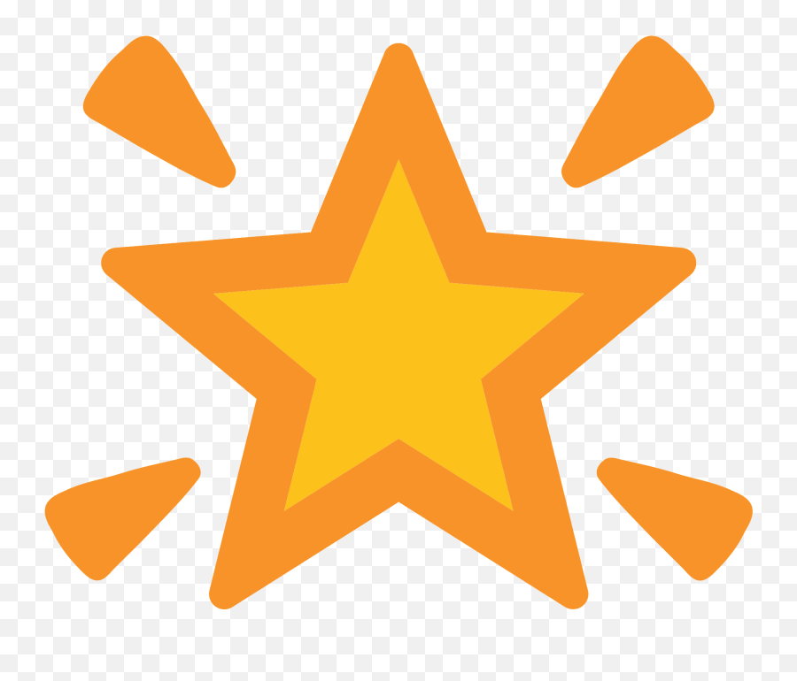 Glowing Star Emoji Clipart - Star Emoji Transparent Background,Christmas Star Emoticon