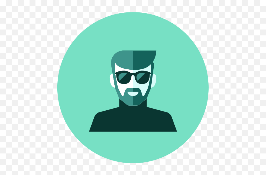 Man With Glasses Person User People Beard Free Icon Of Emoji,Emoticons Green Guy