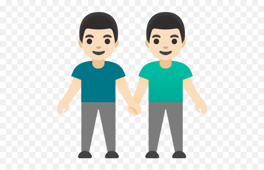 Men Holding Hands Light Skin Tone Emoji - Download For,Real Men Don't Use Emojis