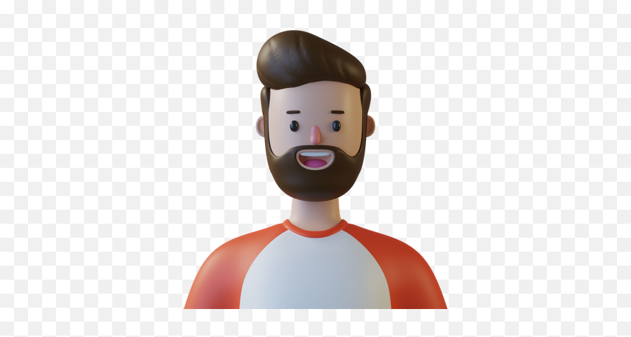 Beard Man Icon - Download In Glyph Style Emoji,Brown Girl With Beard Emoji