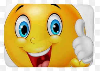 Happy Emoticon Giving Thumb Up Isolated - Emoticon Giganti Emoji,Thumb Emoticon