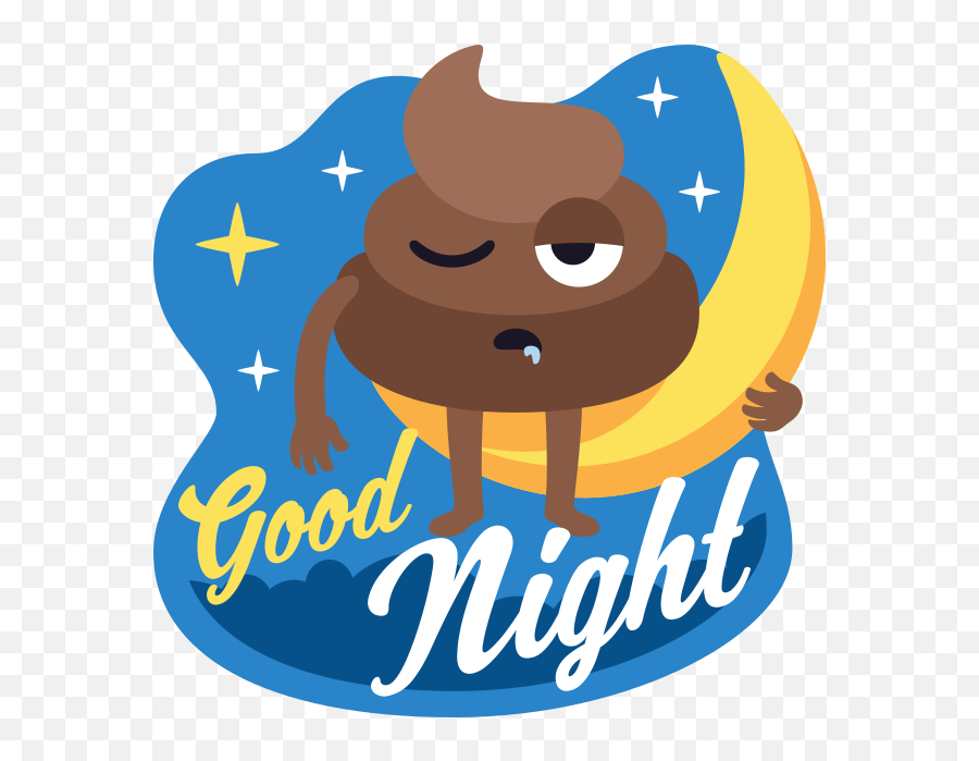 Happy Poo Stickers By Emojione By Joypixels Inc - Good Night Poop Emoji,Holy Crap Emoji