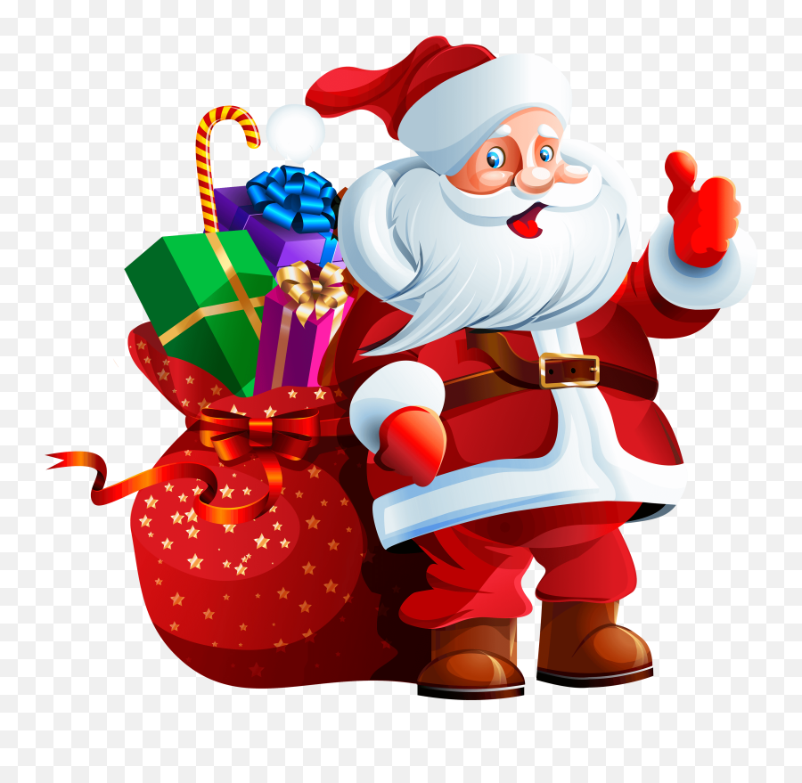 Happy Christmas Day With Father Png - Santa Claus Png Emoji,Christmas Eve Emoji