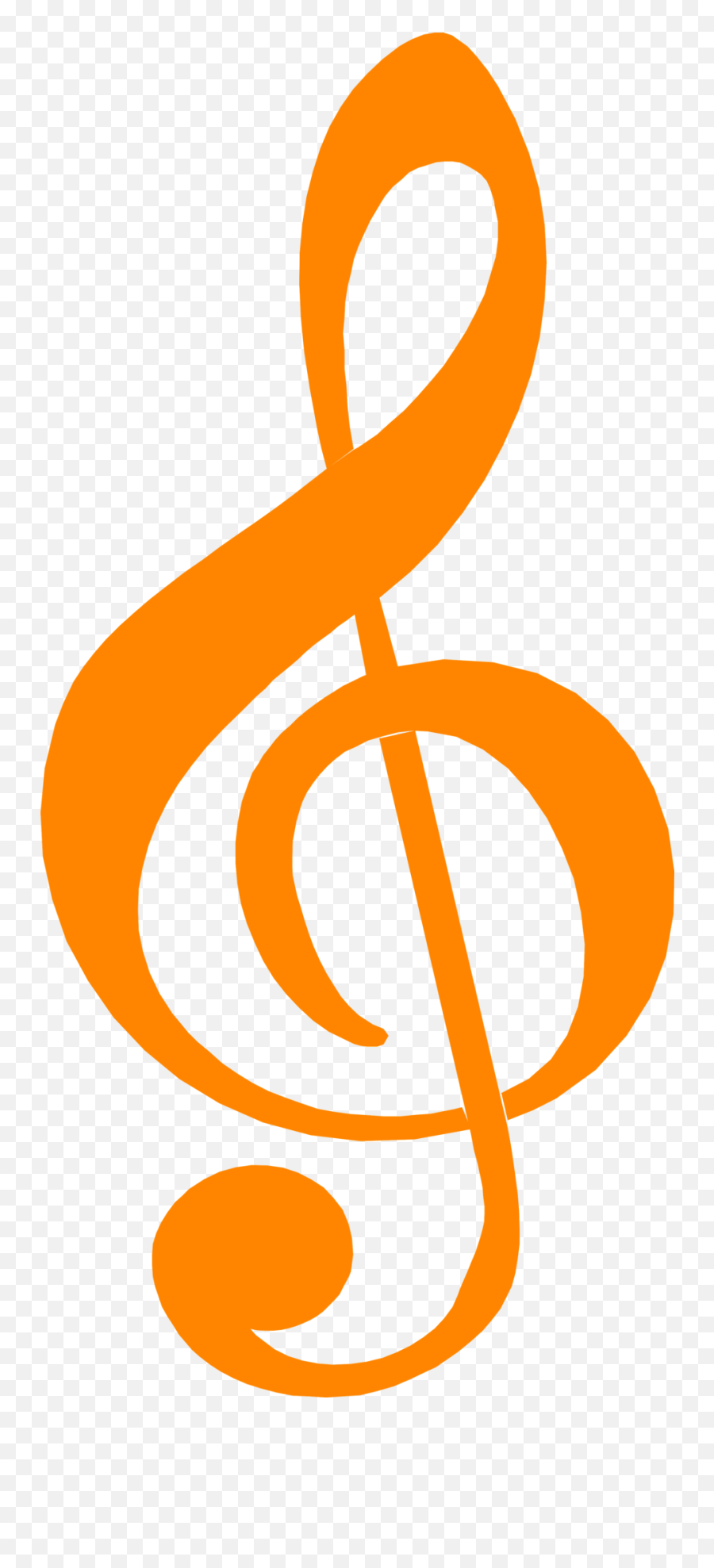 Treble Clef Music Symbols Drawing - Colourful Musical Note Transparent Background Emoji,Silhouette Emoji