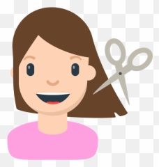 Person Getting Haircut Emoji Clipart Free Download - Cartoon Hair Cut,Android Dancer Emoji
