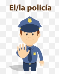 Las Profesiones - Español Sí Police Shirt Clip Art Emoji,Piscadinha Emoticon