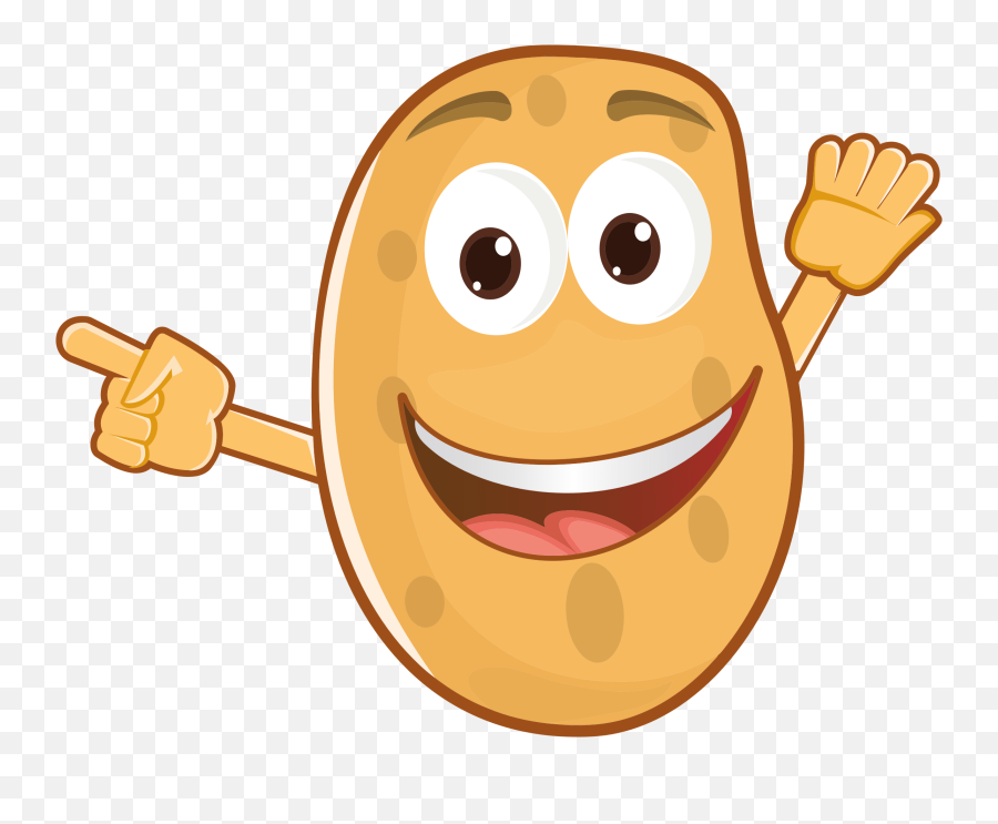 Happy Potato Clipart Free Download Transparent Png Creazilla - Potato Picture For Kids Emoji,Spinach Emoji