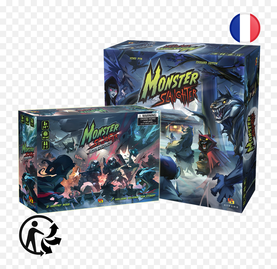 Monster Slaughter Bundle French Version - Geoffrey Wood Monster Slaughter Extension Emoji,How To Make The Emoticons That X Make In Dice Manga