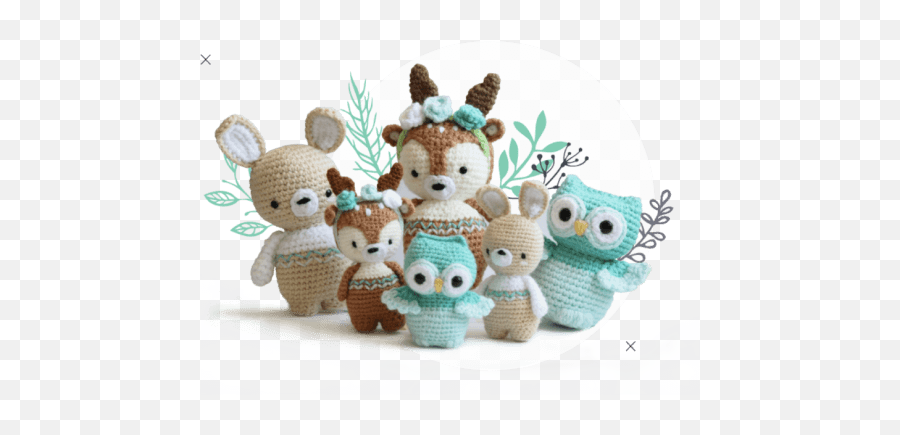 Madelenon - Forest Friends Amigurumi Crochet Pattern Emoji,Your Emotion + Crochet
