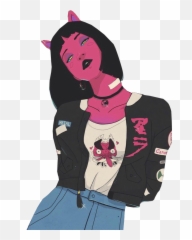 Anime Manga Girl Cute Kawaii Pink - Bad Girl Anime Emoji,Cute Emojis Girl Japanese