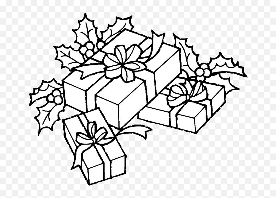 Christmas Gift Coloring Pages - Presentes De Natal Para Colorir Emoji,Christmas Coloring Pages Working With Emotions