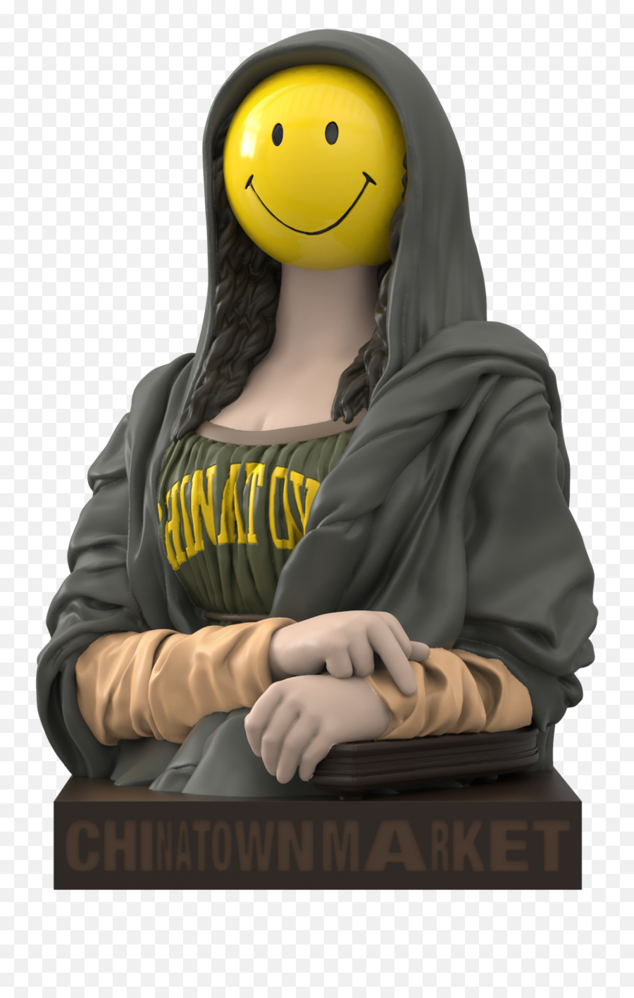 The Chinatown Market Smiley Mona Lisa Mj Edition U2013 Mighty Jaxx - Mighty Jaxx Smiley Mona Lisa Emoji,Emoticon For Please