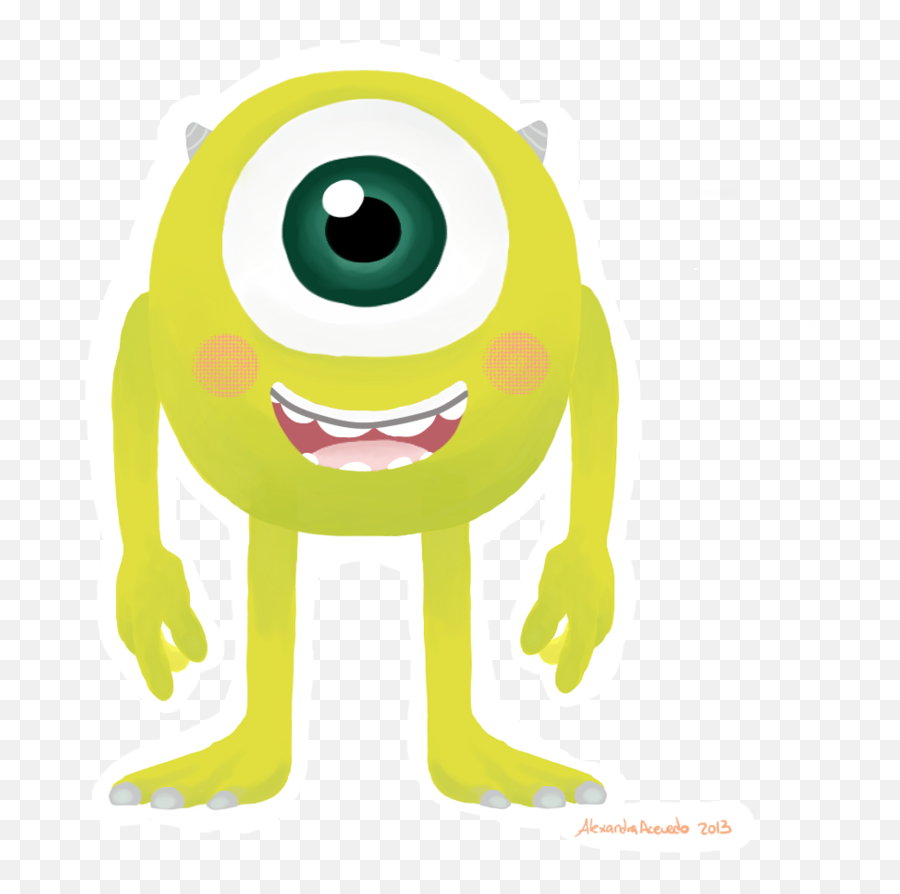 43 Images About Monsters Emoji,Mike Wazowski Kawaii Emoticon