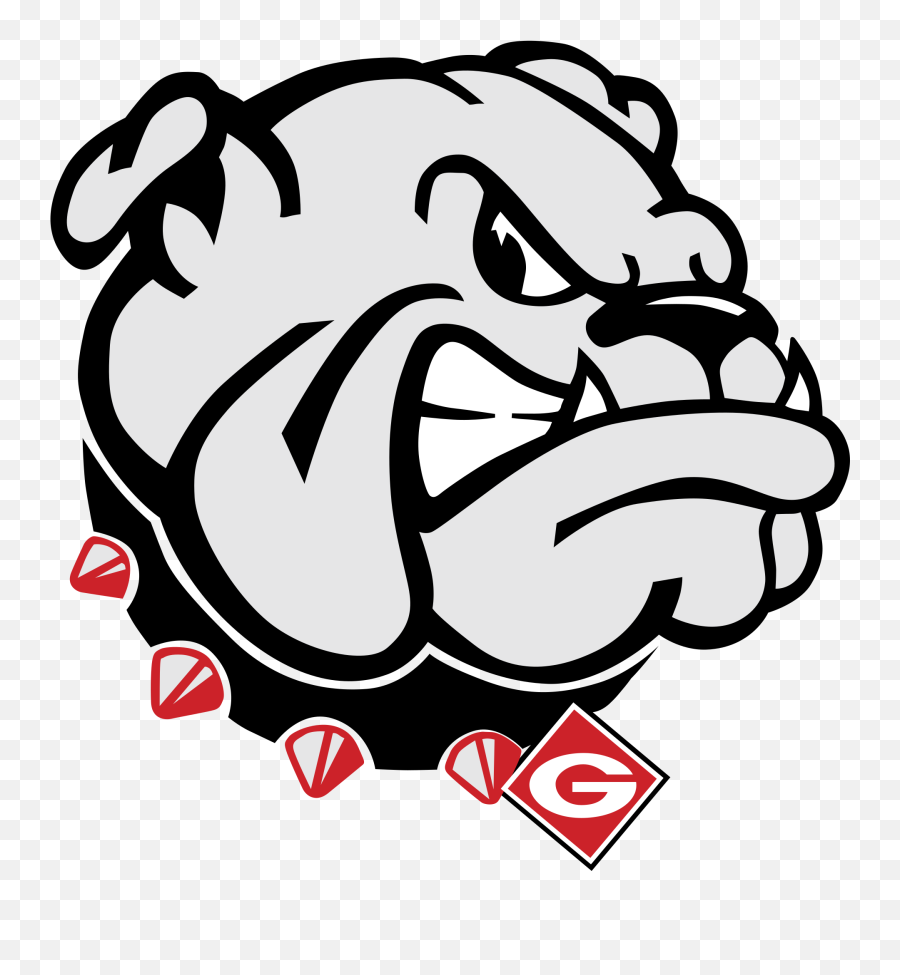 White Georgia Bulldog Svg - Lca Bulldogs Emoji,Gators Emoticon Beating Georgia Bulldogs