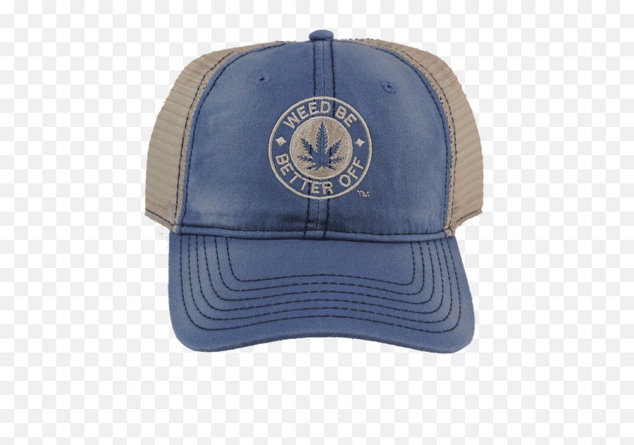 Weed Hat Png - Trucker Cap Baby Blue Mesh Back Baseball For Baseball Emoji,High (weed) Five Emoji