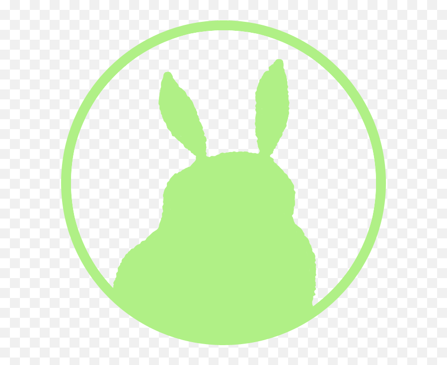 The Pudgy Rabbit - Dot Emoji,Whatsapp Rabbit Emoticon