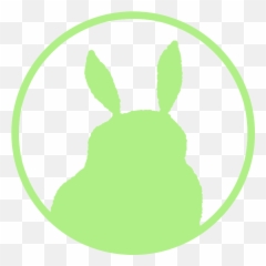 The Pudgy Rabbit - Dot Emoji,Whatsapp Rabbit Emoticon