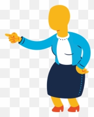 Woman Pointing Clipart Illustrations - Standing Around Emoji,Skype Emoticon Art Dr Who