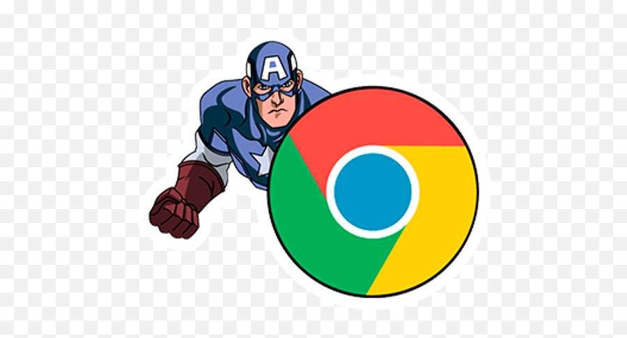 Captain Chrome Browser - Cute Captain America Cartoon Emoji,Captain America Emoticon Png
