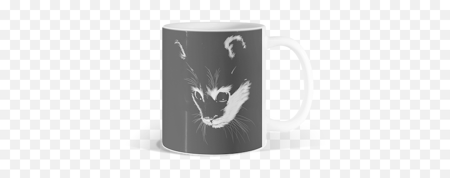 New Reprints Grey Kitten Mugs Design By Humans - Magic Mug Emoji,Grey Cat Emoticon