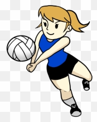 Volleyball Player Drawing Free Image - Volleyball Player Clip Art Emoji,Voleyball Emotions