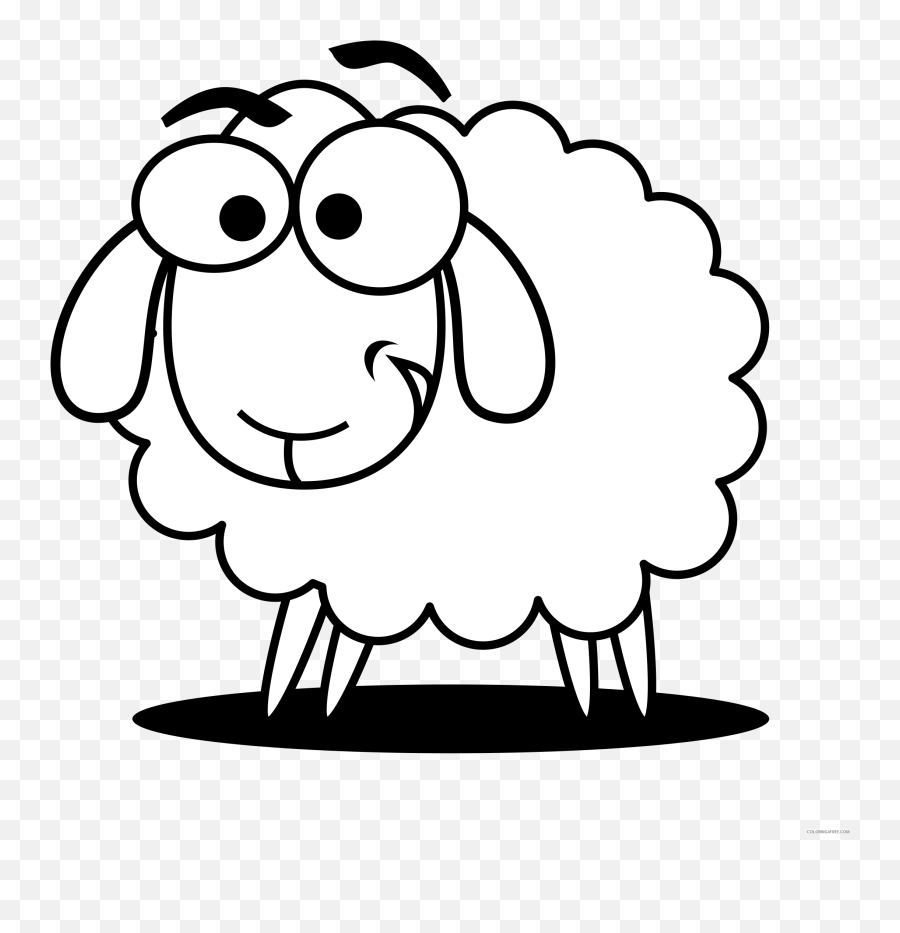 Black And White Sheep Coloring Pages Eid Sheep Printable - Clip Art Sheep Black And White Emoji,Popeye Cancelled For Emoji Movie