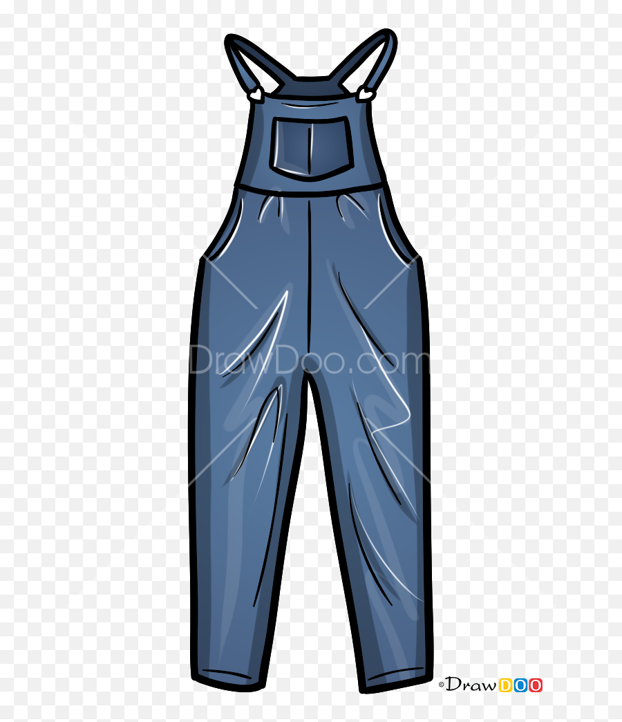 How To Draw Overalls Clothes - Draw Overall Emoji,Emoji Pants Boys