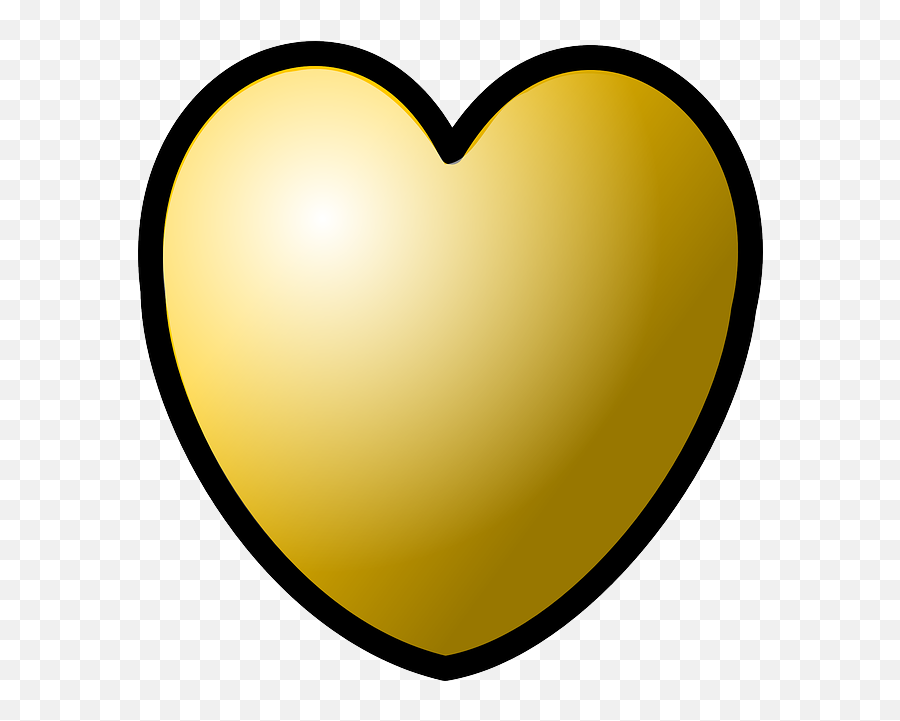 Heart Gold Valentine - Free Vector Graphic On Pixabay Emoji,Emotion Dvd Player
