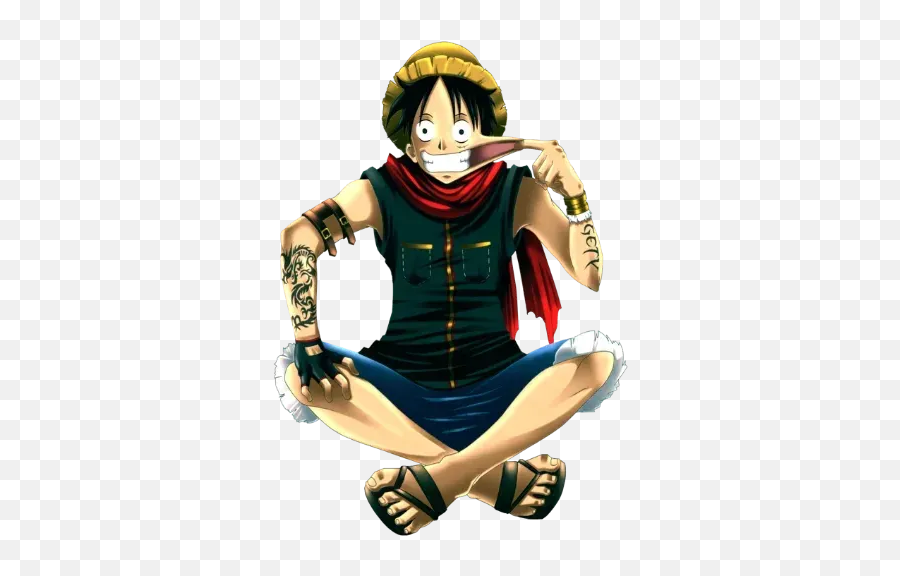 Sticker Pack De Luffy - Stickers Cloud Emoji,Sandalha Emojis Whatsapp