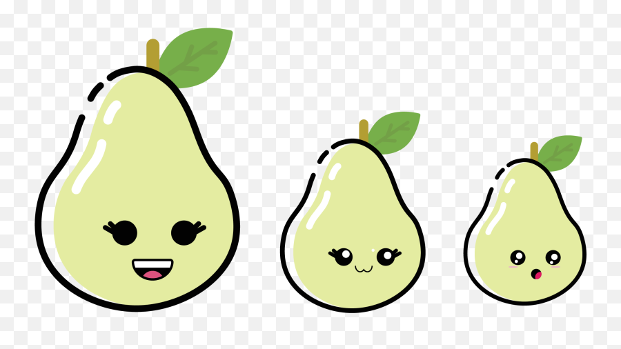 Valentine Kawaii Pear Emoji,Free Printable Emoji Valentines