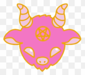 Satan Baphomet 666 Satanic Sticker By Master De Emoji,Pentagram Emoji 128