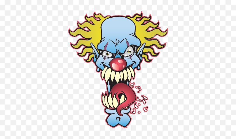 Mad Scary Clown Head - Cartoon Clipart Full Size Clipart Emoji,Mad Pepe Emoji