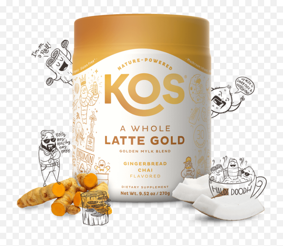 Kos A Whole Latte Gold Golden Mylk Powder Usda Organic Emoji,Gentle Emotion Feeling Some What