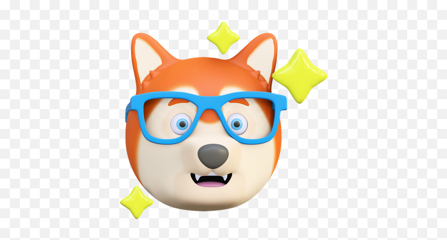 Premium Surprised Dog Emoji 3d Illustration Download In Png,Doggy Eyes Emoji