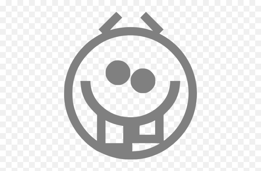 Gray Emoticon 48 Icon - Free Gray Emoticon Icons Happy Emoji,@.@ Emoticon