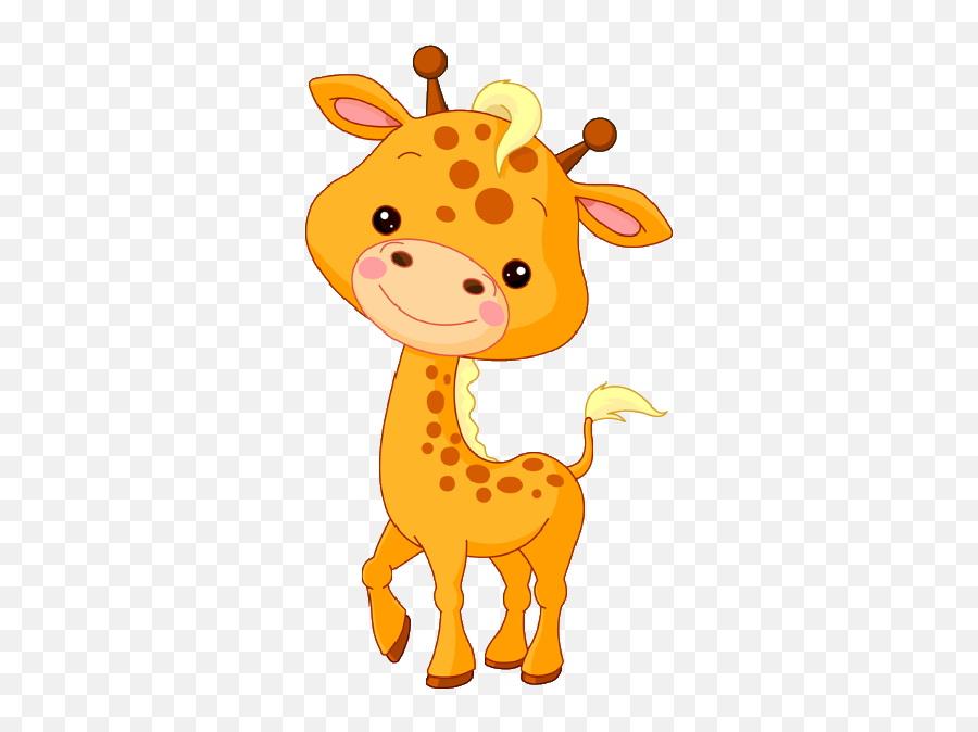 Giraffe Clipart Cartoon Giraffe Cartoon Transparent Free - Baby Cartoon Animals Clipart Emoji,Giraffe Emojis