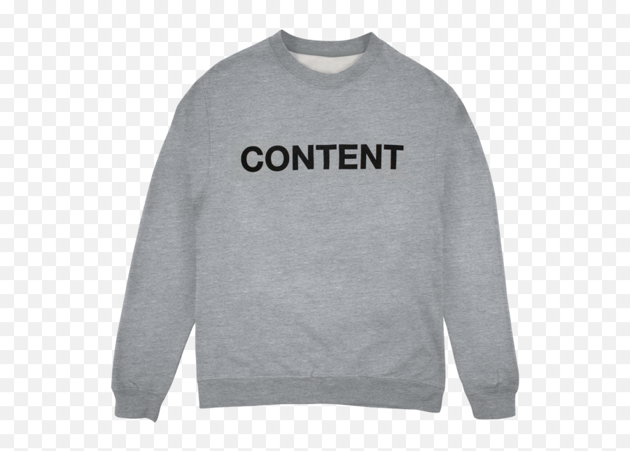 Heather Grey Crewneck With Black - Long Sleeve Emoji,Emoji Sweaters Ebay