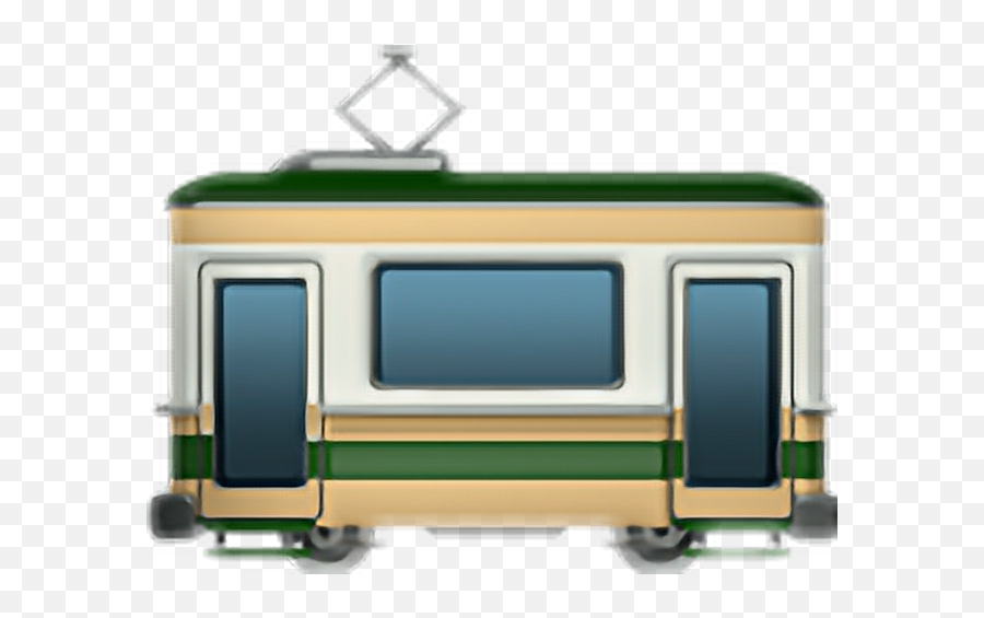 Tramwayemoji Sticker By Blvckaliens - Tram Emoji Apple,Railroad Emoji