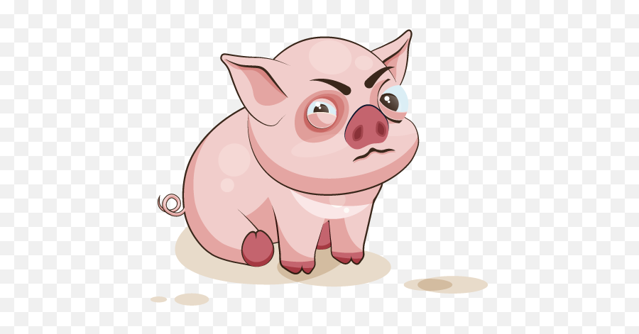 Adorable Pig Emoji Stickers By Suneel Verma - Incrediballs,Pig Emoji Png