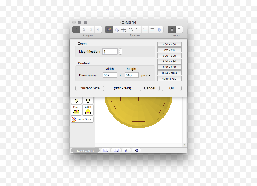 Window Size Dialog - Dot Emoji,Emoticon Cursor
