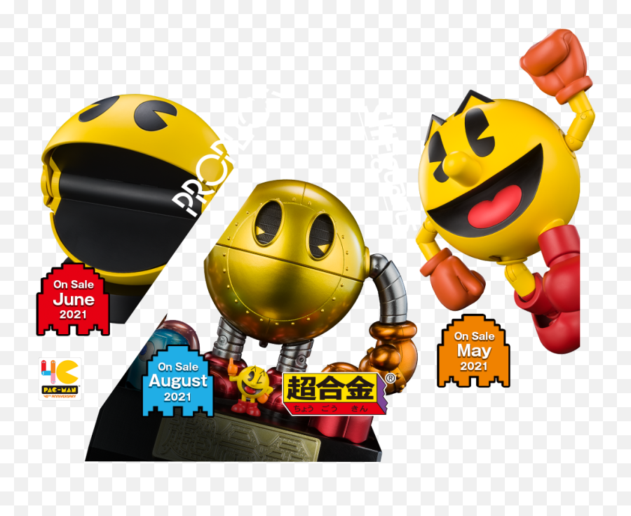 Pac - Man Special Page Pac Man Figure Roller Emoji,Emoticon Anniversary