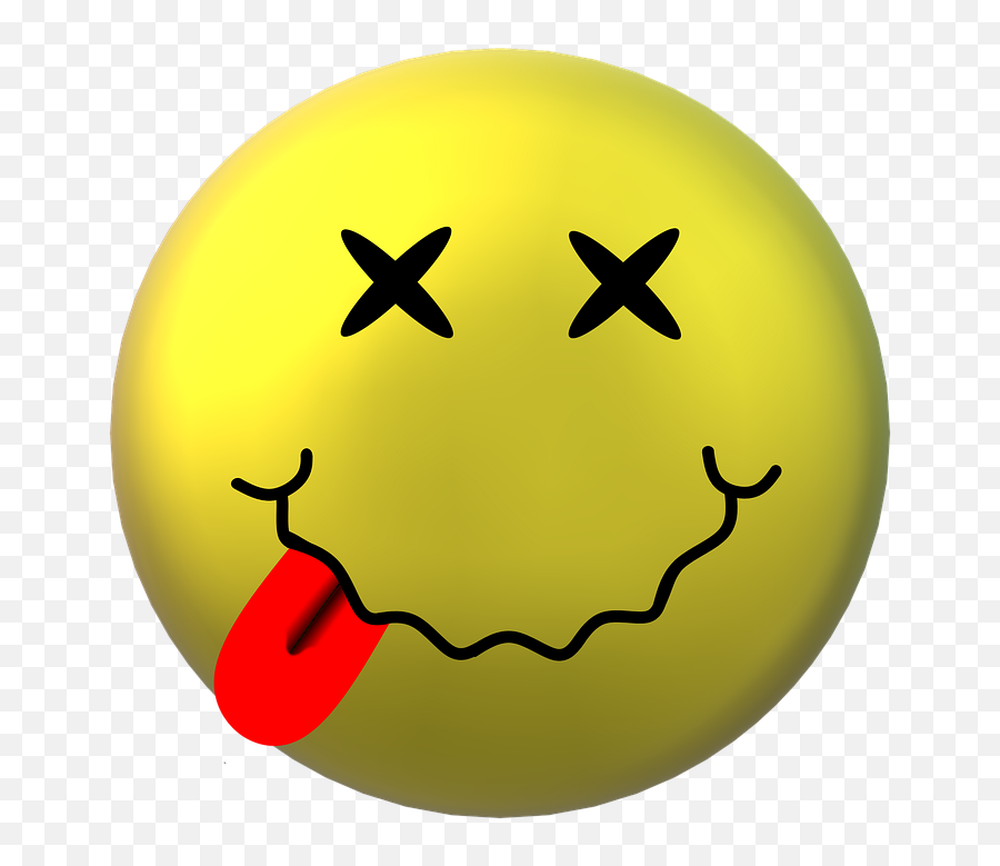Samuel Smiley Smiliy - Død Smiley Emoji,Dead Emoticon