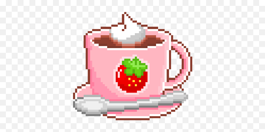 Pin De Paz Em Pixellyfe Gravador De Tela Desenhos De - Hot Chocolate Pixel Gif Emoji,Spank Emojis