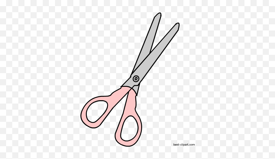 Free Craft Clip Art Graphics - Cute Pink Scissors Clipart Emoji,Sicssors Emoji