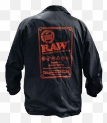 Raw Coach Snap Button Jacket - Black Emoji,Crossed Arms Emoji With Black Hair